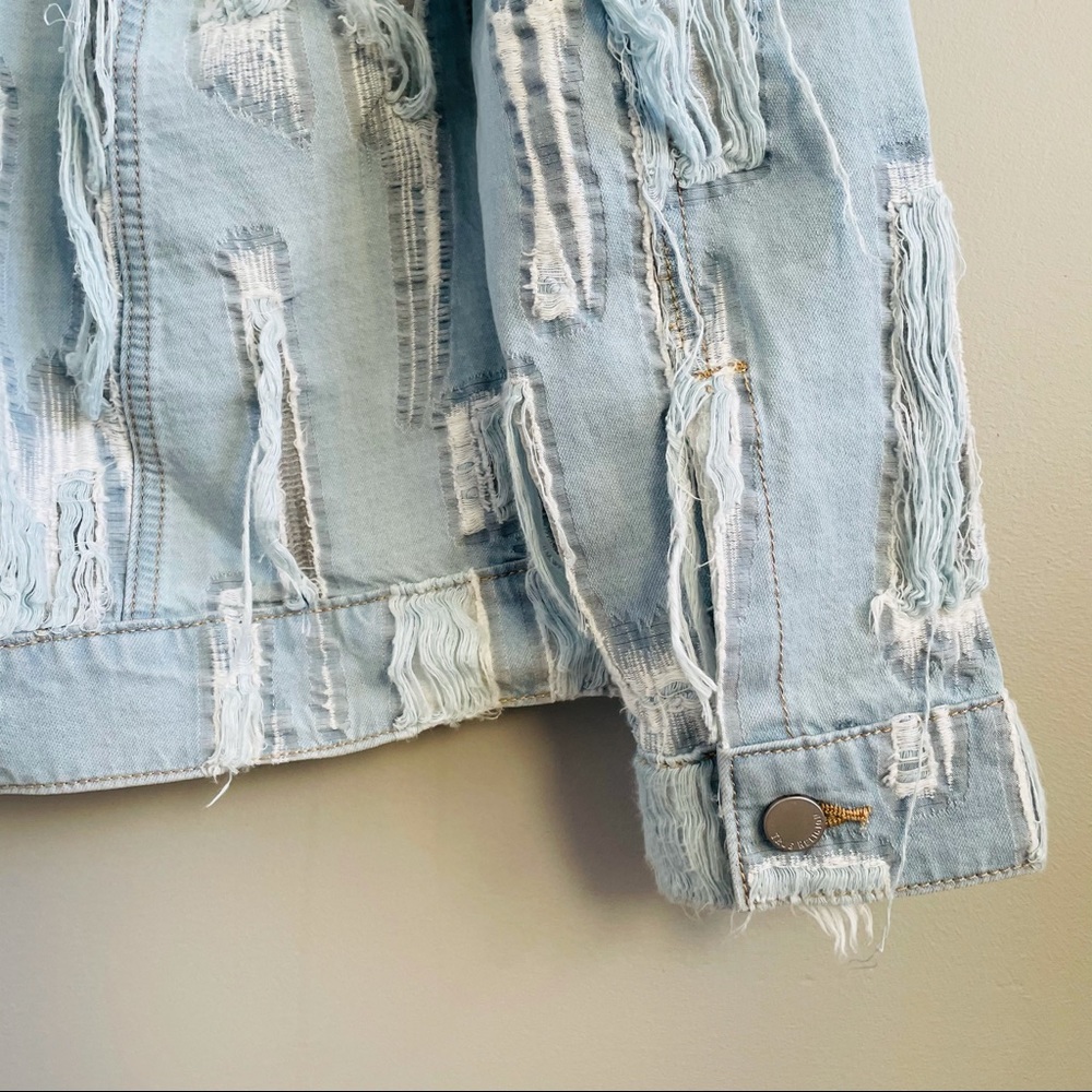 True Religion | Distress Denim Jacket - Picture 7 of 8